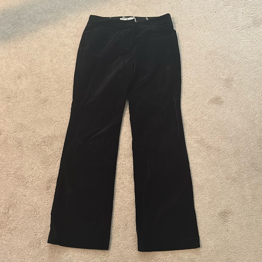 Black velvet pants - Picture 1 of 3